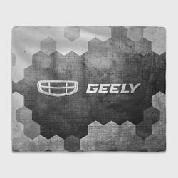 Плед флисовый Geely - grey gradient по-горизонтали, цвет: 3D-велсофт