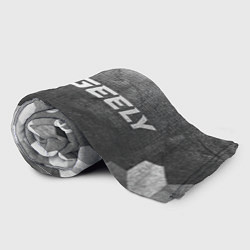 Плед флисовый Geely - grey gradient по-горизонтали, цвет: 3D-велсофт — фото 2
