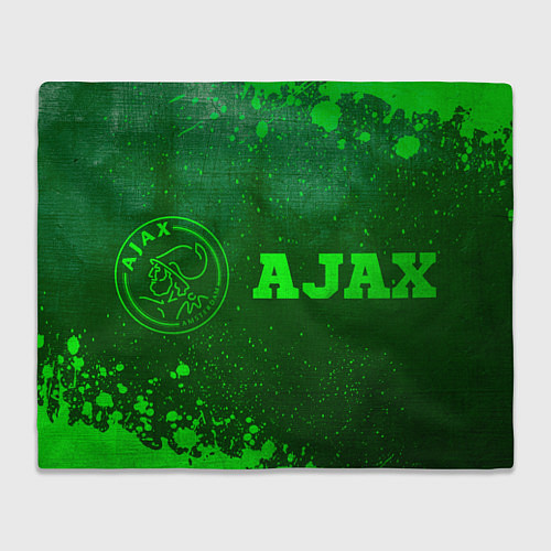 Плед Ajax - green gradient по-горизонтали / 3D-Велсофт – фото 1
