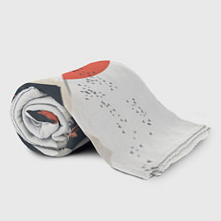 Плед флисовый Японский осенний пейзаж, цвет: 3D-велсофт — фото 2