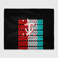 Плед Doom logo надписи