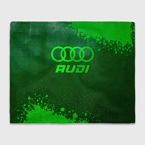 Плед Audi - green gradient / 3D-Велсофт – фото 1