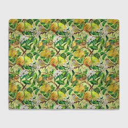 Плед Птица на грушевом дереве