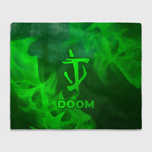 Плед Doom - green gradient / 3D-Велсофт – фото 1