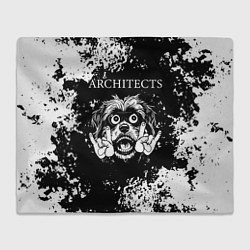 Плед флисовый Architects рок пес, цвет: 3D-велсофт