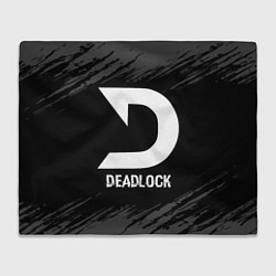 Плед флисовый Deadlock glitch на темном фоне, цвет: 3D-велсофт