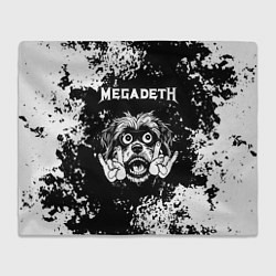 Плед Megadeth рок пес