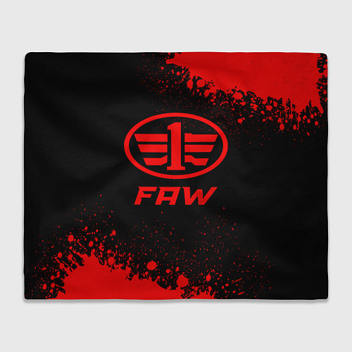 Плед FAW - red gradient / 3D-Велсофт – фото 1