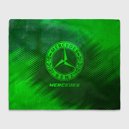 Плед Mercedes - green gradient / 3D-Велсофт – фото 1