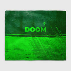 Плед Doom - green gradient посередине