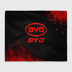 Плед BYD - red gradient