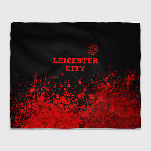 Плед Leicester City - red gradient посередине / 3D-Велсофт – фото 1