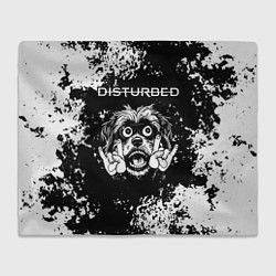 Плед Disturbed рок пес