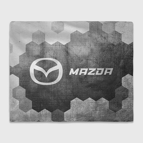 Плед Mazda - grey gradient по-горизонтали / 3D-Велсофт – фото 1