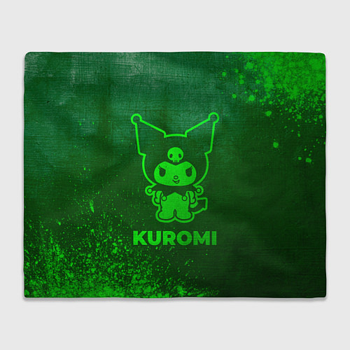 Плед Kuromi - green gradient / 3D-Велсофт – фото 1