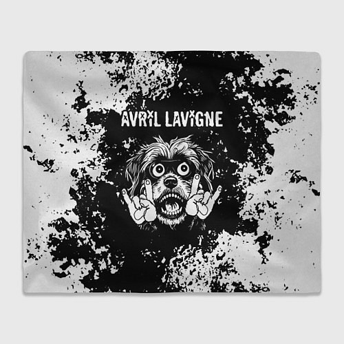 Плед Avril Lavigne рок пес / 3D-Велсофт – фото 1