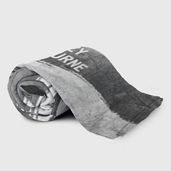 Плед флисовый Ozzy Osbourne - grey gradient посередине, цвет: 3D-велсофт — фото 2