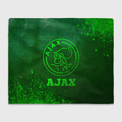 Плед флисовый Ajax - green gradient, цвет: 3D-велсофт