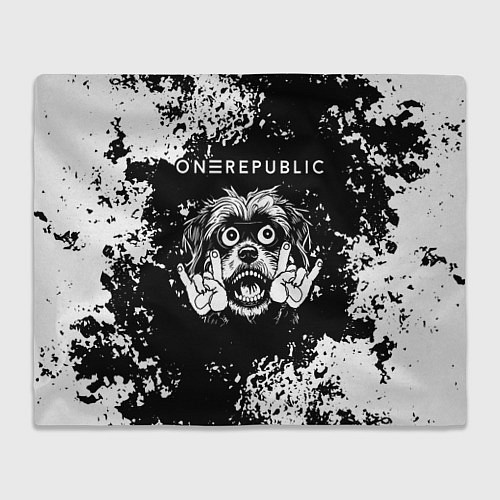 Плед OneRepublic рок пес / 3D-Велсофт – фото 1