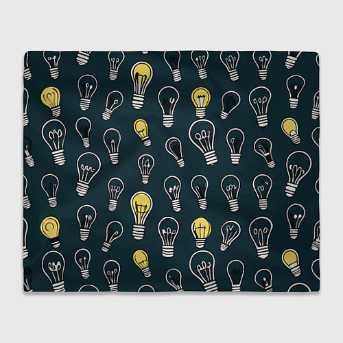 Плед Инновации паттерн - лампочки электрические излучен / 3D-Велсофт – фото 1