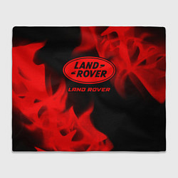 Плед флисовый Land Rover - red gradient, цвет: 3D-велсофт