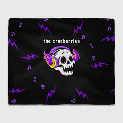 Плед The Cranberries неоновый череп