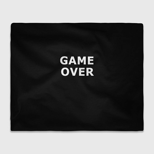 Плед Game over white logo / 3D-Велсофт – фото 1