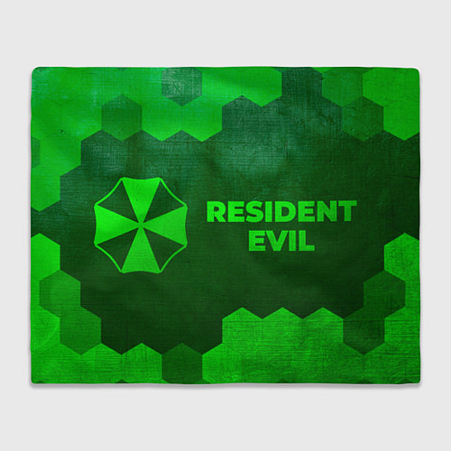 Плед Resident Evil - green gradient по-горизонтали / 3D-Велсофт – фото 1