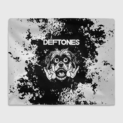 Плед Deftones рок пес / 3D-Велсофт – фото 1