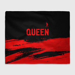 Плед Queen - red gradient посередине