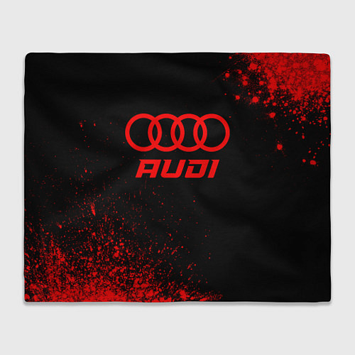 Плед Audi - red gradient / 3D-Велсофт – фото 1