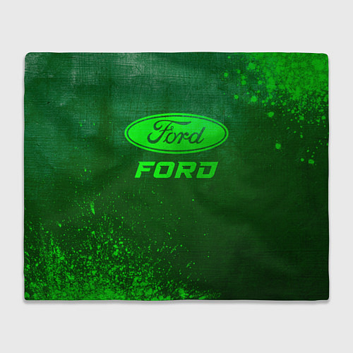 Плед Ford - green gradient / 3D-Велсофт – фото 1