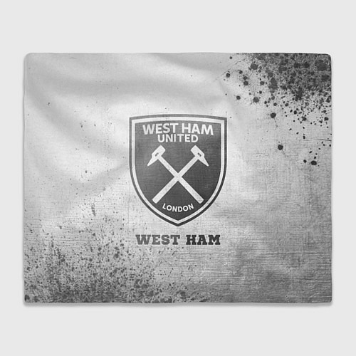 Плед West Ham - white gradient / 3D-Велсофт – фото 1