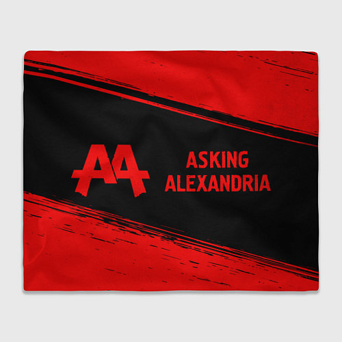 Плед Asking Alexandria - red gradient по-горизонтали / 3D-Велсофт – фото 1