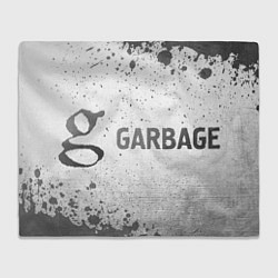 Плед флисовый Garbage - white gradient по-горизонтали, цвет: 3D-велсофт