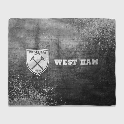 Плед West Ham - grey gradient по-горизонтали / 3D-Велсофт – фото 1