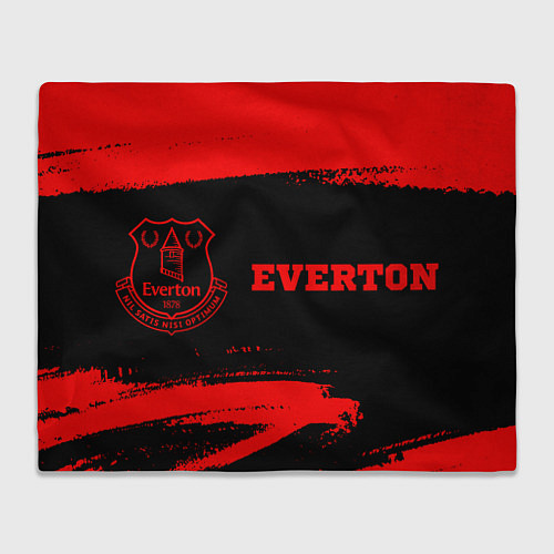 Плед Everton - red gradient по-горизонтали / 3D-Велсофт – фото 1