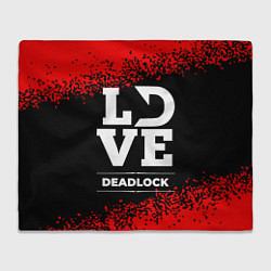 Плед флисовый Deadlock love классика, цвет: 3D-велсофт