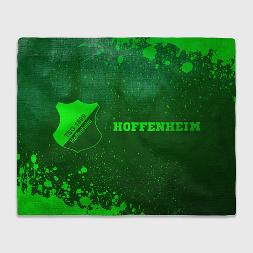 Плед Hoffenheim - green gradient по-горизонтали / 3D-Велсофт – фото 1