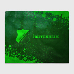 Плед флисовый Hoffenheim - green gradient по-горизонтали, цвет: 3D-велсофт