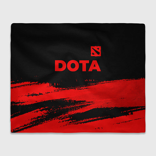 Плед Dota - red gradient посередине / 3D-Велсофт – фото 1