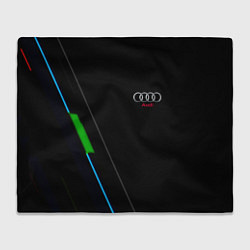 Плед флисовый AUDI geometry line, цвет: 3D-велсофт