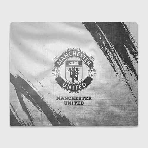 Плед Manchester United - white gradient / 3D-Велсофт – фото 1