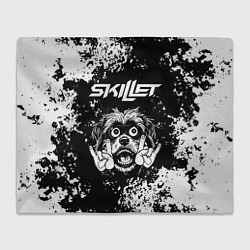 Плед Skillet рок пес