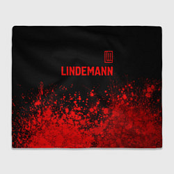Плед флисовый Lindemann - red gradient посередине, цвет: 3D-велсофт