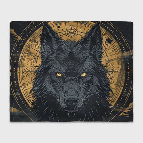 Плед Черный волк / 3D-Велсофт – фото 1