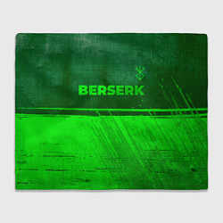 Плед флисовый Berserk - green gradient посередине, цвет: 3D-велсофт