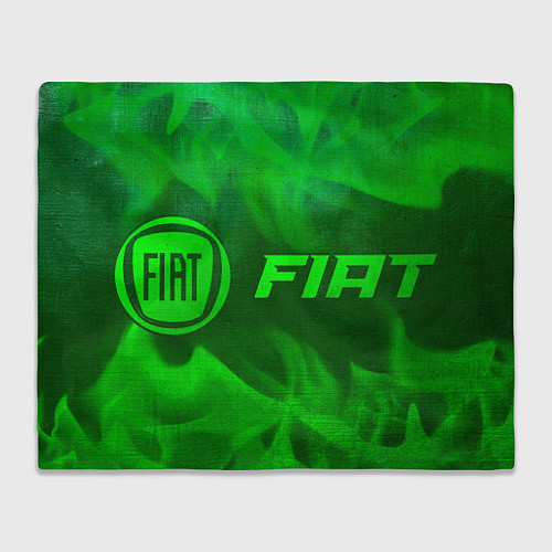 Плед Fiat - green gradient по-горизонтали / 3D-Велсофт – фото 1