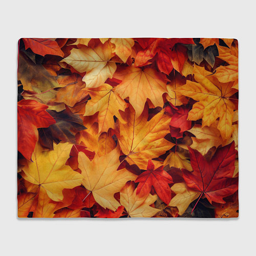 Плед Осенние кленовые листья / 3D-Велсофт – фото 1