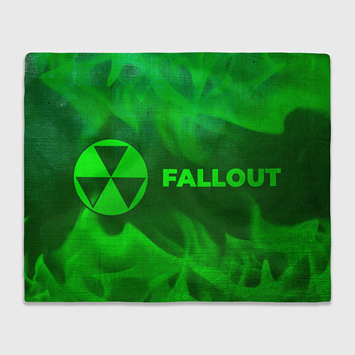 Плед Fallout - green gradient по-горизонтали / 3D-Велсофт – фото 1